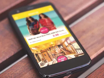 flash deal app android ios mobile ui ux