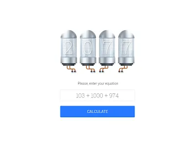 UI challenge - Calculator #004 calculator dailyui forumla math numbers ui ui challenge
