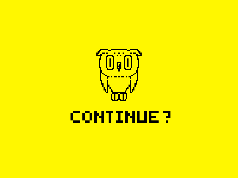 Continue? animation arcade game hardcore ios ipad iphone ipod