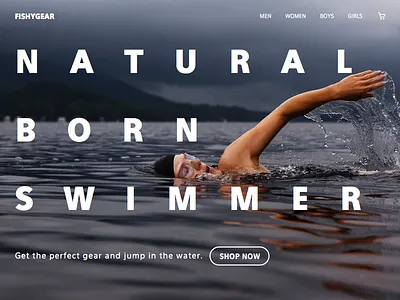 Daily UI #003 - Landing Page ecommerce landing page