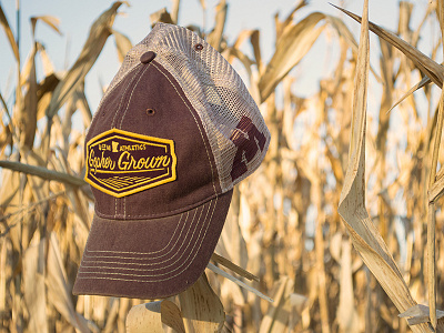 Gopher Grown Hat cap farm grown hand lettering hat lettering logo script
