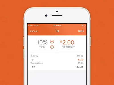 Daily UI #004 - Calculator 004 calculator daily dailyui foodler menu tip tip calculator ui