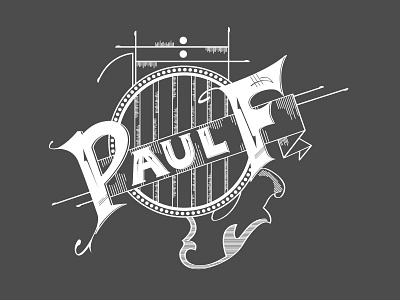 Paul Fritsch Project Logo illustration line line drawing logo victorian vintage