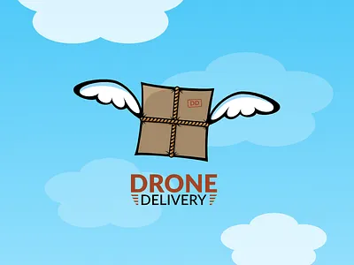 Drone Delivery affinity delivery drone logo package
