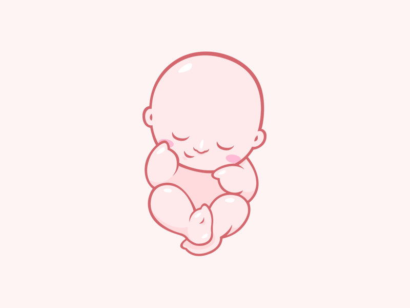 Babynote illustration process animation baby drawing gif illustration pregnancy process progress stage