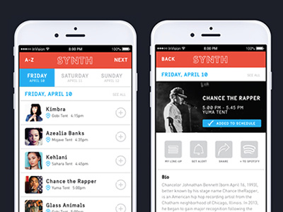 Synth Music Festival App coachella music festival music festival app wearable