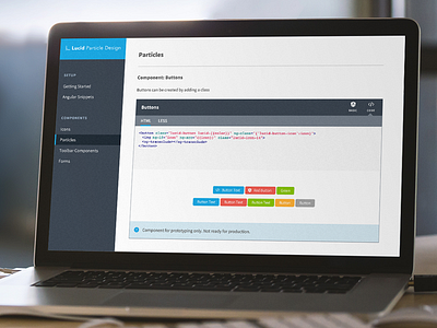 Lucid Particle Component library code component design framework library pattern