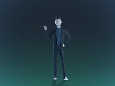 Meet Dave 3d explainer hello intro low poly motion design predict hq