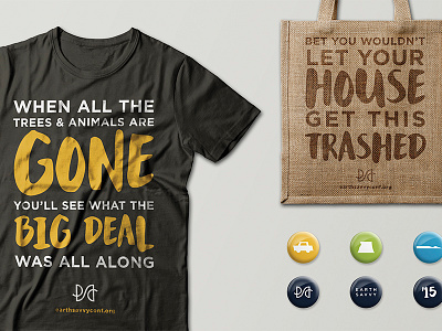 Earth Savvy Apparel apparel awareness conference earth environmental illustration pins reusable shirt t shirt tote bag tshirt