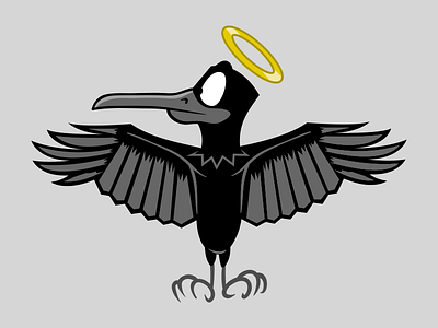 Jeezum Crow cartoon crow emoji illustration vermont