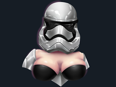 Storm Trooper lanotdesignd harveylanot mascotdesign stormtrooper fanart