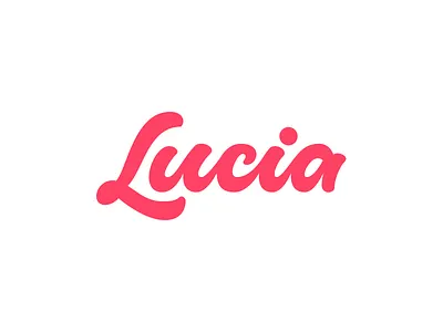 Lucia brushpen calligraphy custom hand lettering lettering logo logotype lucia name type typerface typography
