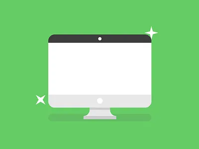 Simple device 3 - Mac apple device flat icon imac mac simple vector