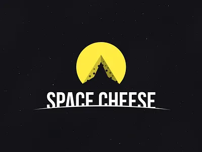 Space Cheese cheese logo space