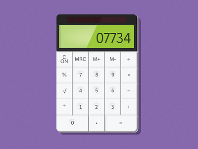 HELLO. calculator dailyui hulk ui