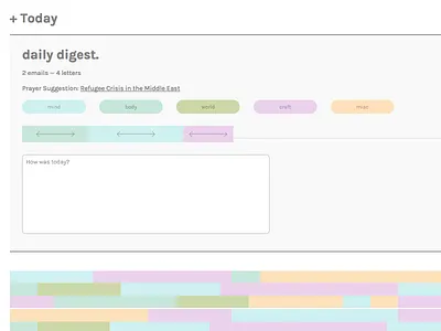 Day Journal for Hermits calm clean user interface visualization