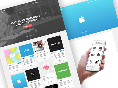 Design Portfolio Refresh apple grid home page landing page masonry portfolio product designer responsive ui designer ux designer webflow