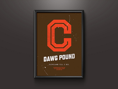 Cleveland Browns Print browns cleveland dawg pound ohio poster print