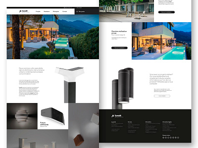 Lowatt Diplom work homepage lighting luxury night onlineshop webdesign