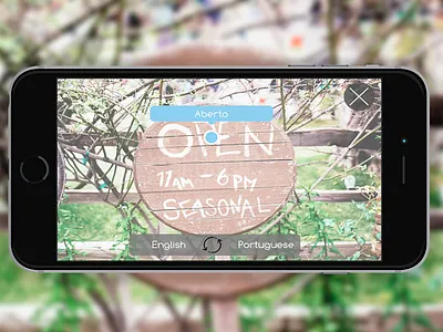 Day 012 - Augmented Translator concept design ui widget