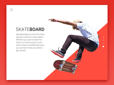 Daily UI Day 03 Landing Page daily ui landing page skateboard ui