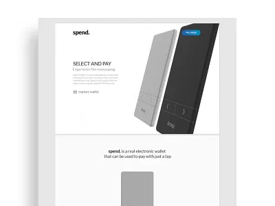 Spend Web clean design header landing simple ui web webdesign white