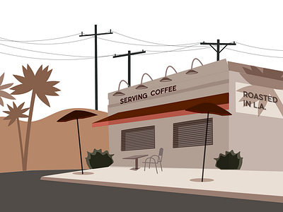 L.A. Spirit coffee illustration los angeles