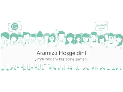 Thanks for signing up banner college education elearning illustration inekle online people signup thanks website welcome