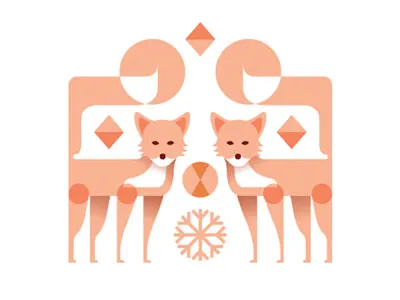 Origin of symmetry - foxes (Personal 2015)