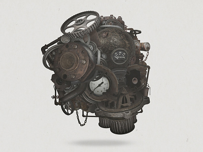 Mouldysoul - Senses LP artwork skull