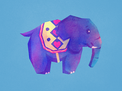 Elephant animal baby digital art elephant illustration