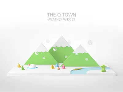 Snow snow weather widget
