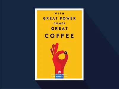 Spiderman postcard algrano brandon grotesque coffee hipster illustration postcard spiderman yellow