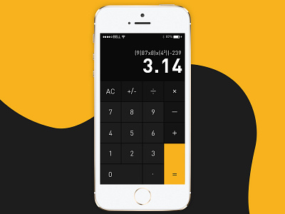 Dailu UI #4 app calculator daily ui dailyui flat iphone math ui