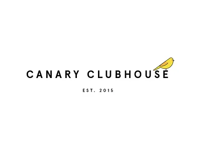 Canary Clubhouse bird canary logo type