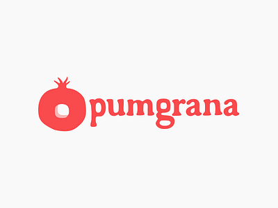 Logo Pumgrana font fruit logo logotype project pumgrana typo typography