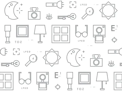 Lo and Behold Pattern behold camera eye flashlight glasses lamp lo look moon picture sun telescope