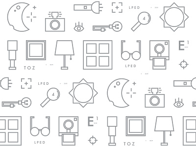 Lo and Behold Pattern behold camera eye flashlight glasses lamp lo look moon picture sun telescope
