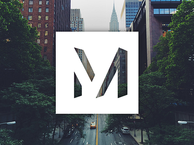 Mel Firetto Personal Logo branding city design logo m mel firetto monogram nyc personal shape square typography