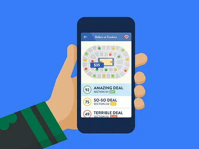 Illustranimation app hand illustration phone seatgeek