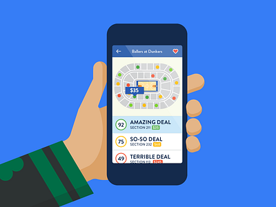 Illustranimation app hand illustration phone seatgeek
