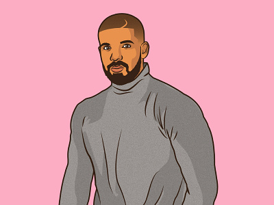 Turtleneck Drake drake hotline bling illustration portrait turtleneck