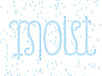 Moist // Ambigram ambigram lettering moist type typography