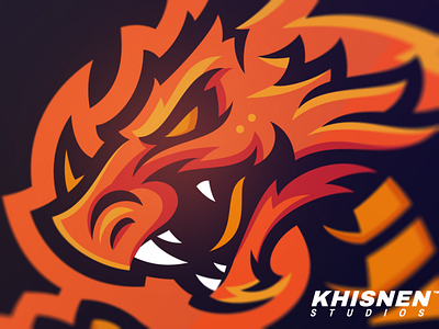 Dragons dragon esport logo mascot monster sport