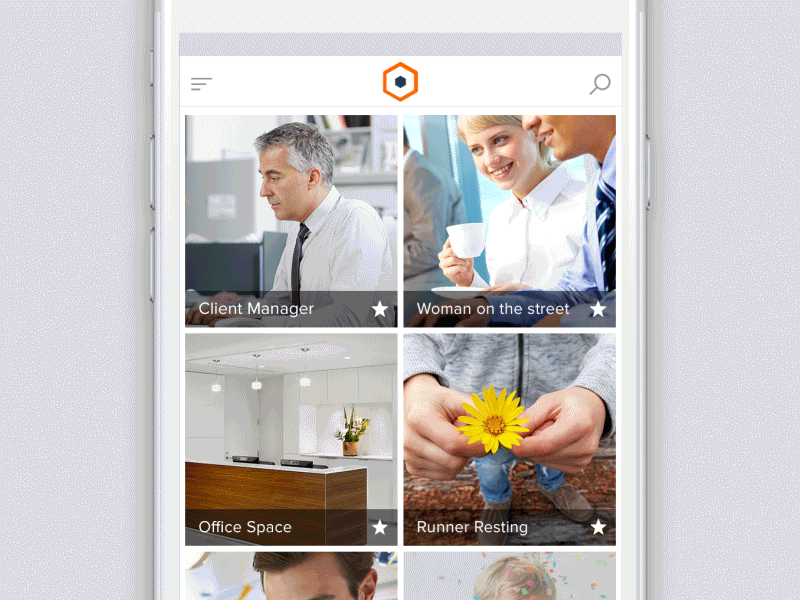 Search Dribble gif ios scaura search search field slide out