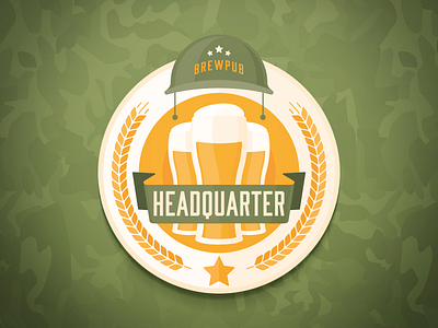 Headquarter Brewpub beer brew brewpub headquarter malt ribbon star