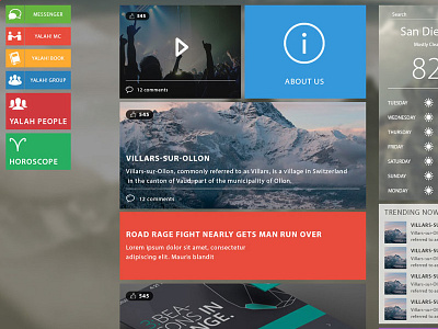 Social Feed clean creative design flat minimal