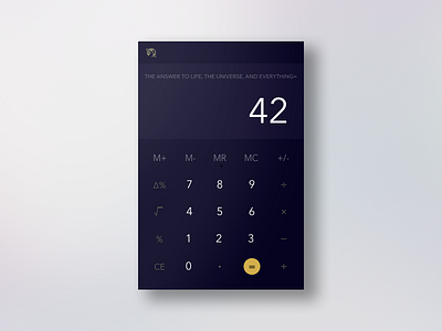 Calculator 004 42 calculator dailyui