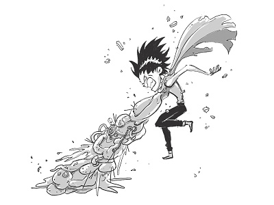 Tetsuo Doodle akira character cintiq design digital doodle drawing illustration sketch