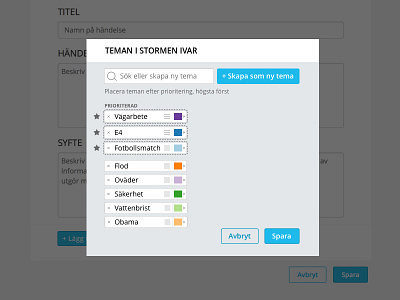 Modal drag drop modal priority ui